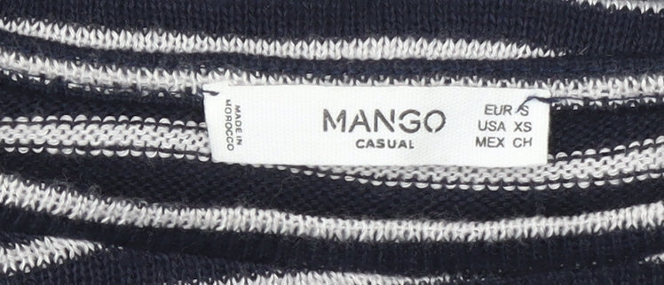 Womens UK Size 8 Mango Blue Pullover Jumper