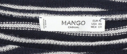 Womens UK Size 8 Mango Blue Pullover Jumper