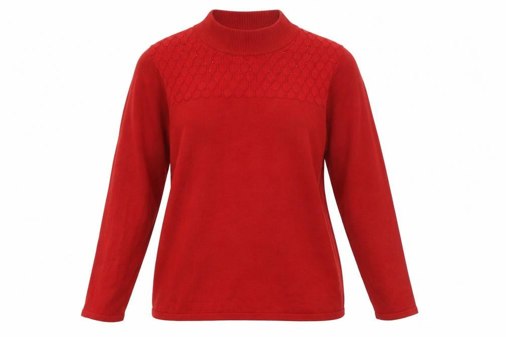 Womens UK Size L Bonmarché Red Pullover Jumper