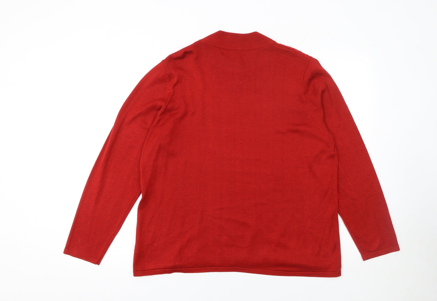 Womens UK Size L Bonmarché Red Pullover Jumper