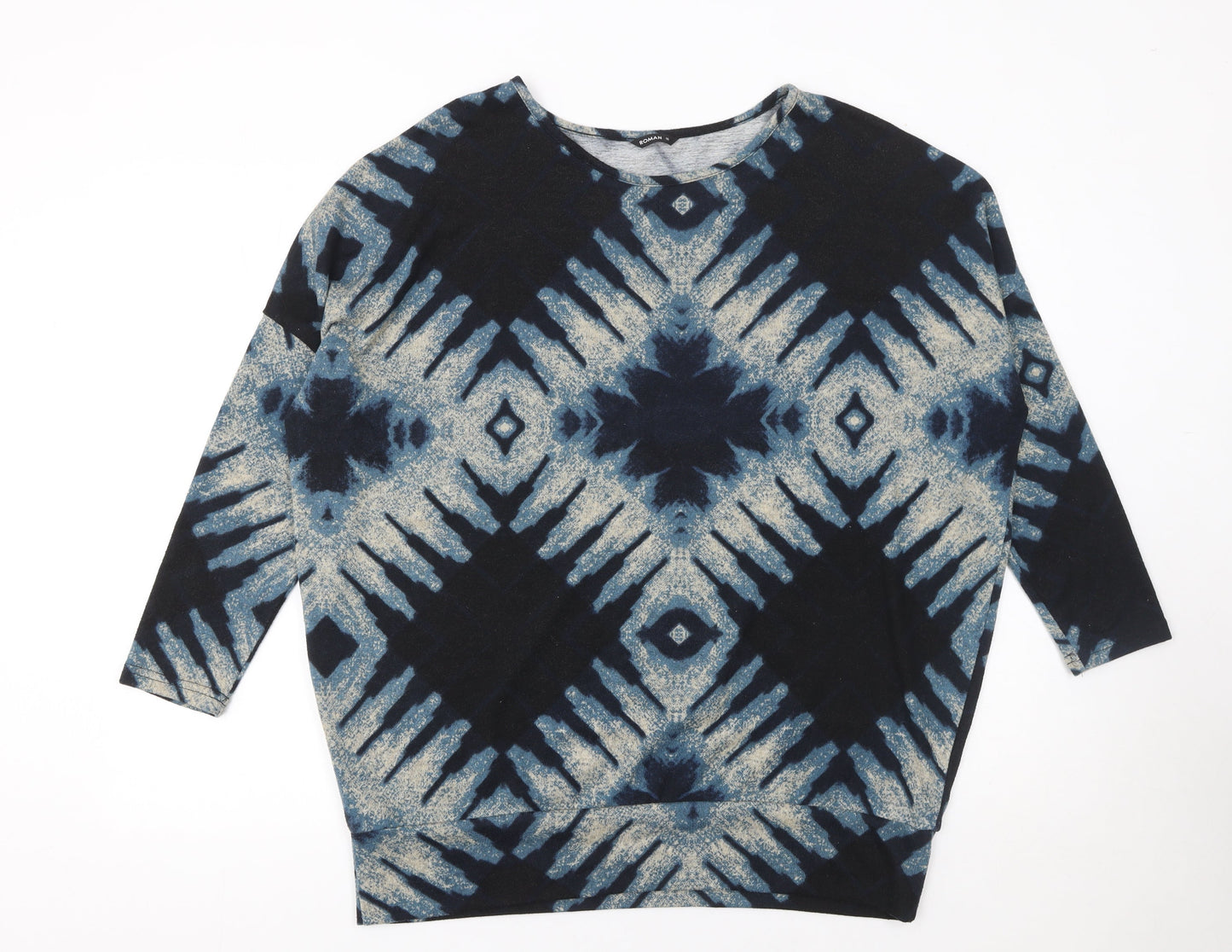 Womens UK Size 16 Roman Blue Pullover Jumper