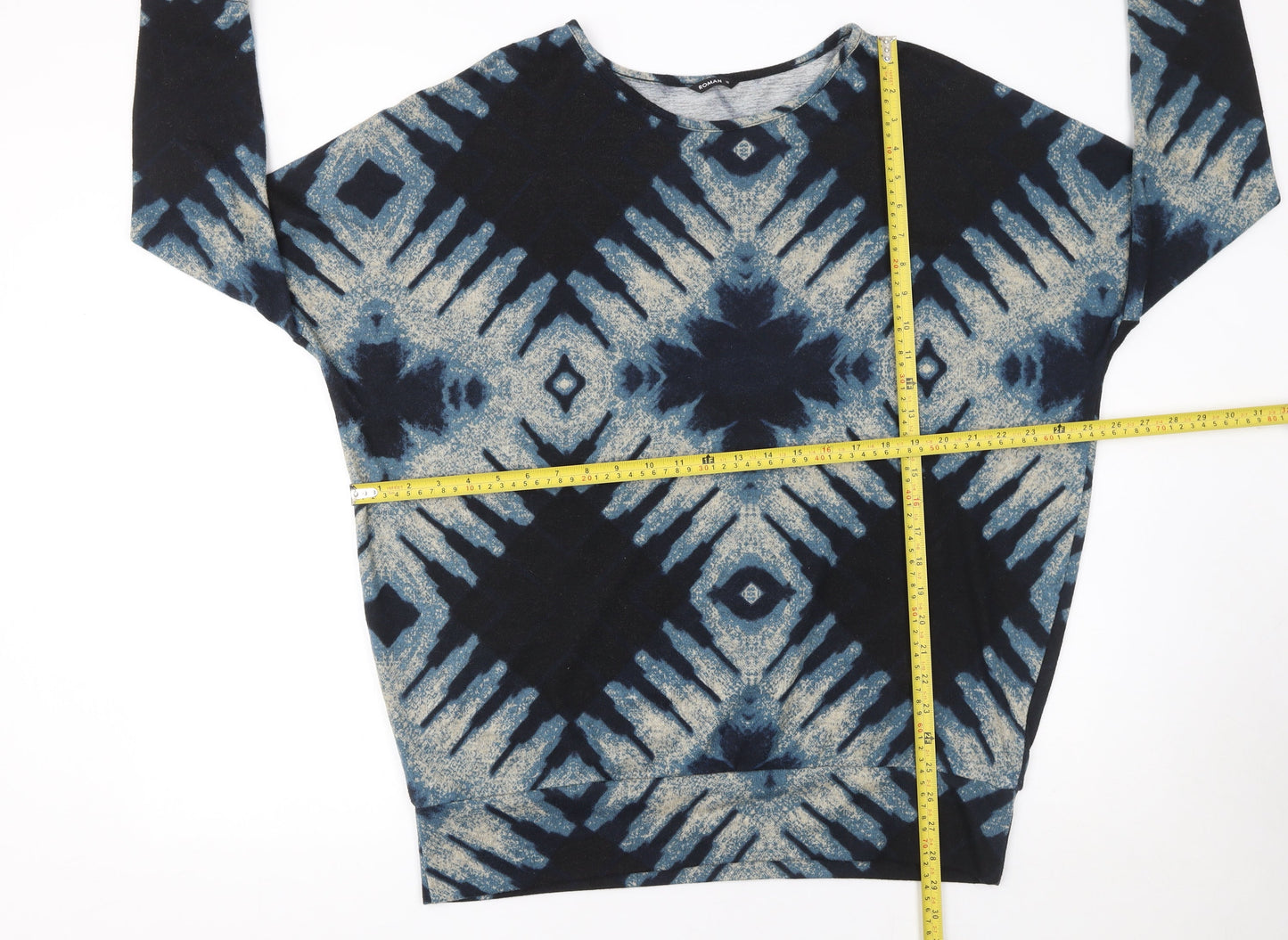 Womens UK Size 16 Roman Blue Pullover Jumper