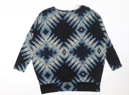 Womens UK Size 16 Roman Blue Pullover Jumper