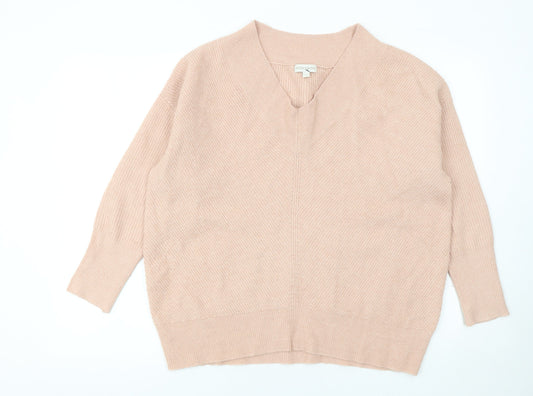 Womens UK Size L Monsoon Beige Pullover Jumper