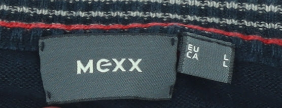 Mens UK Size L Mexx Blue Pullover Jumper