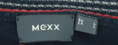 Mens UK Size L Mexx Blue Pullover Jumper
