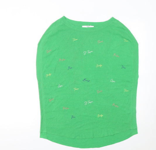 Womens UK Size 12 NEXT Green Pullover Jumper