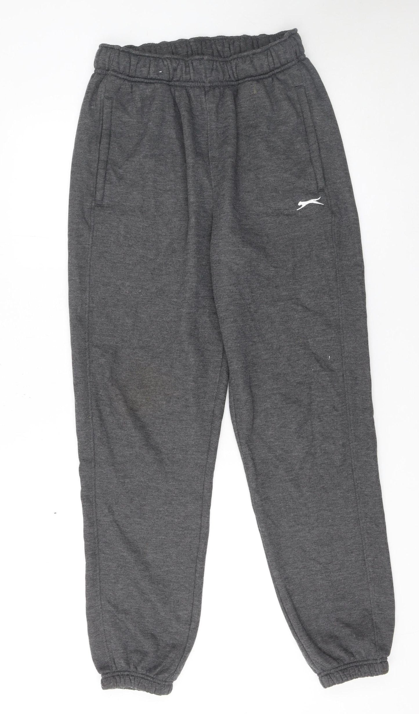 Slazenger Men’s Grey Joggers M Regular Fit Fleece Casual Trousers