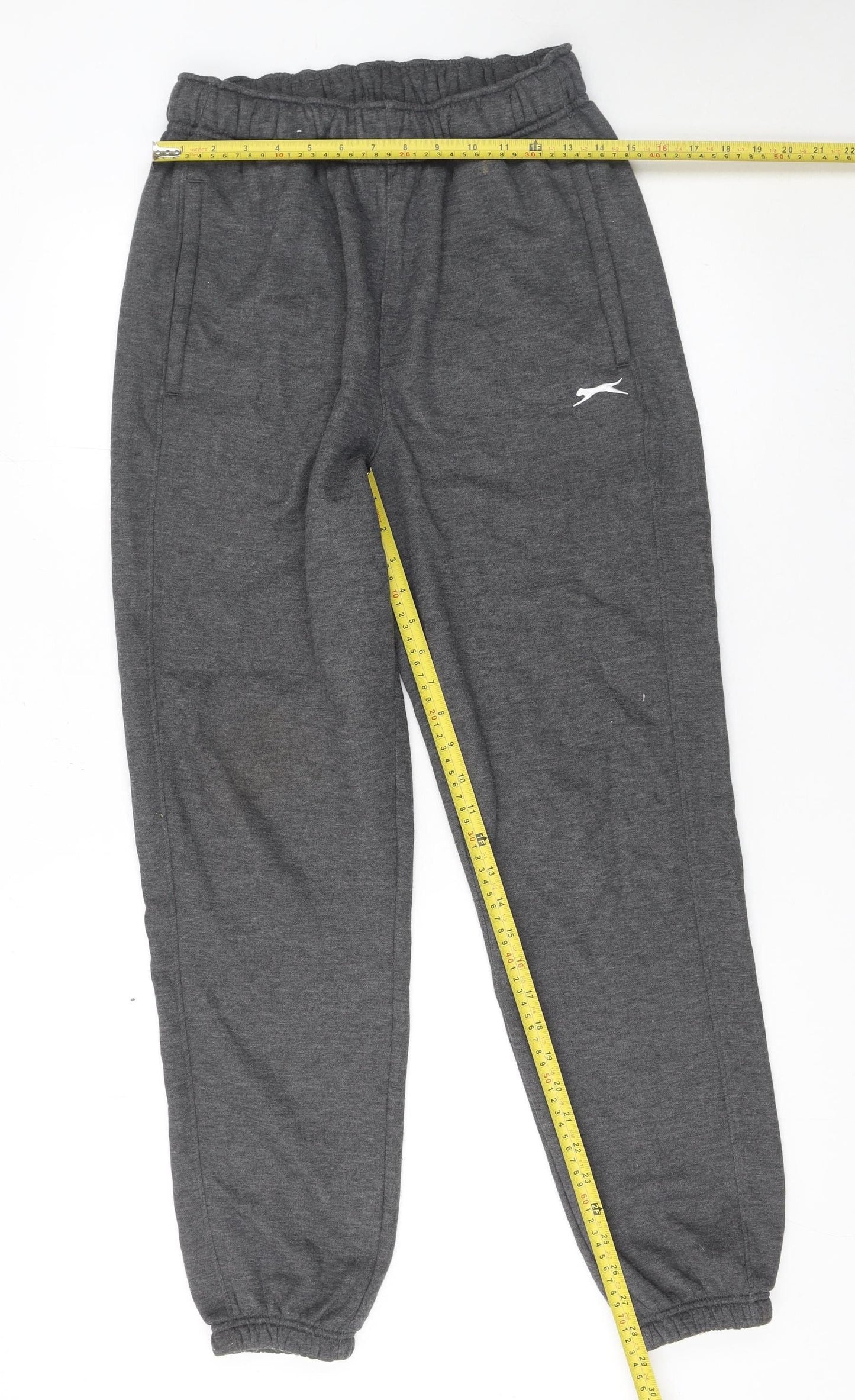 Slazenger Men’s Grey Joggers M Regular Fit Fleece Casual Trousers