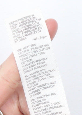 Fat Face Women's Green Chino Trousers Size 8 Regular Cotton Blend