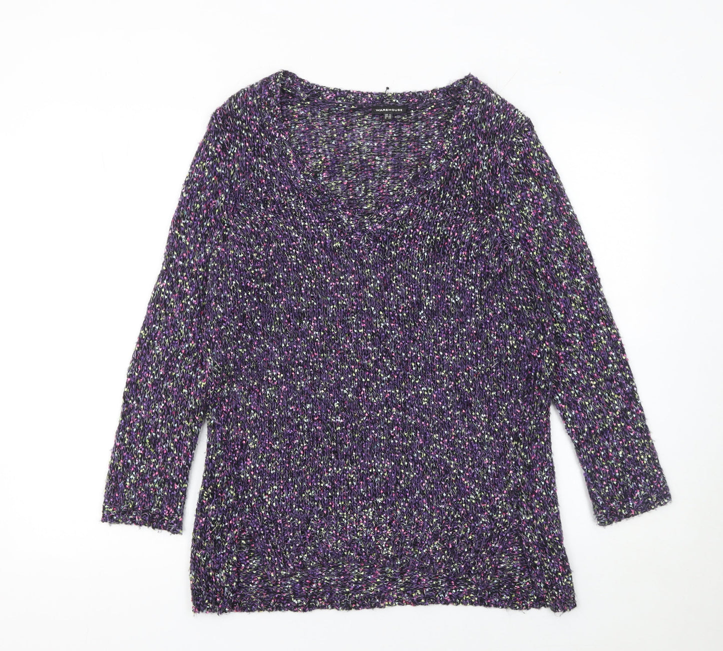 Womens UK Size 12 Warehouse Purple Pullover Jumper