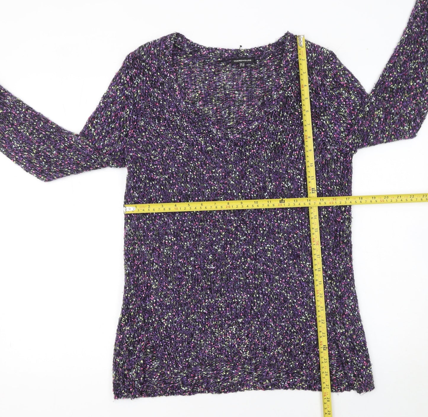 Womens UK Size 12 Warehouse Purple Pullover Jumper