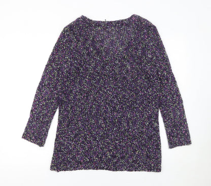 Womens UK Size 12 Warehouse Purple Pullover Jumper
