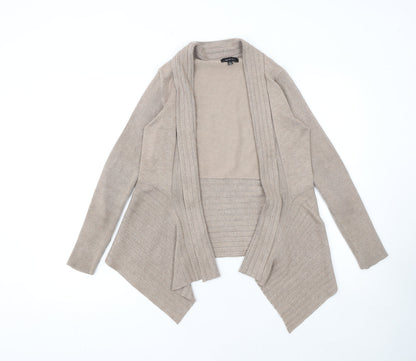 Womens UK Size S Verve Ami Beige Cardigan Jumper