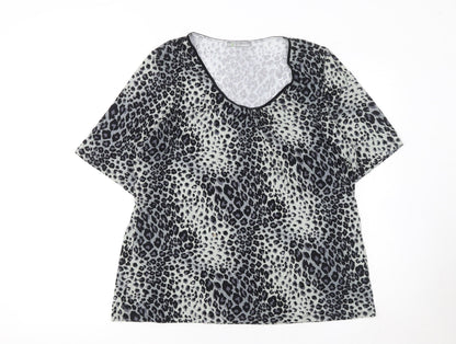 Womens UK Size 20 Marks and Spencer Multicoloured Basic T-Shirt