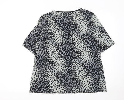 Womens UK Size 20 Marks and Spencer Multicoloured Basic T-Shirt
