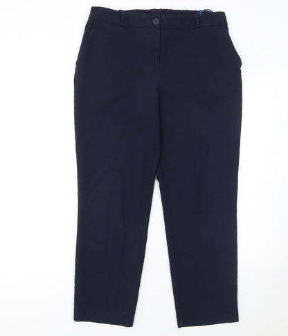 Womens UK Size 14 St. Bernard for Dunnes Stores Regular Fit Chino Blue Trousers