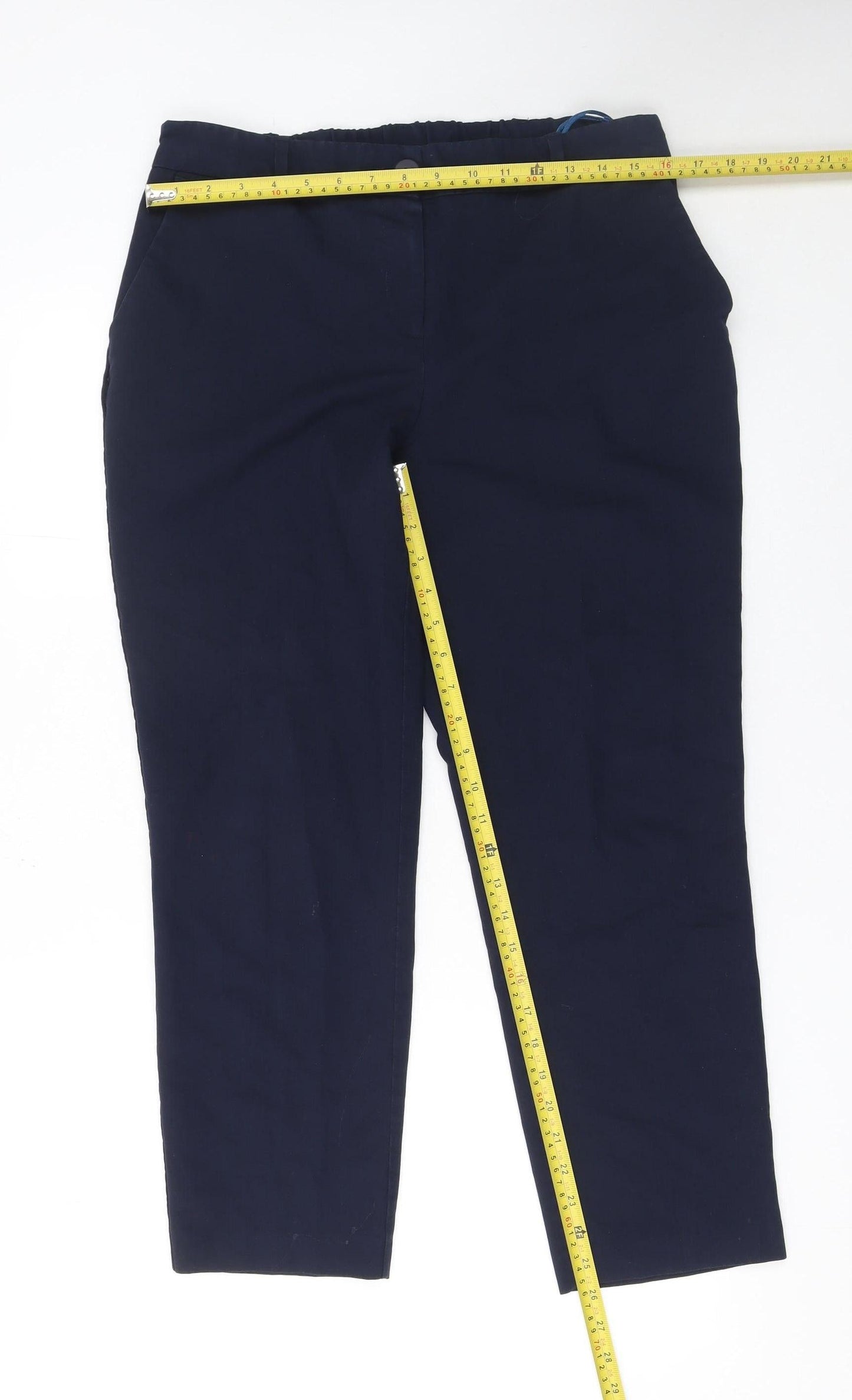 Womens UK Size 14 St. Bernard for Dunnes Stores Regular Fit Chino Blue Trousers