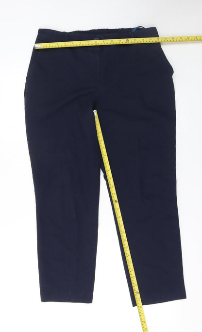 Womens UK Size 14 St. Bernard for Dunnes Stores Regular Fit Chino Blue Trousers