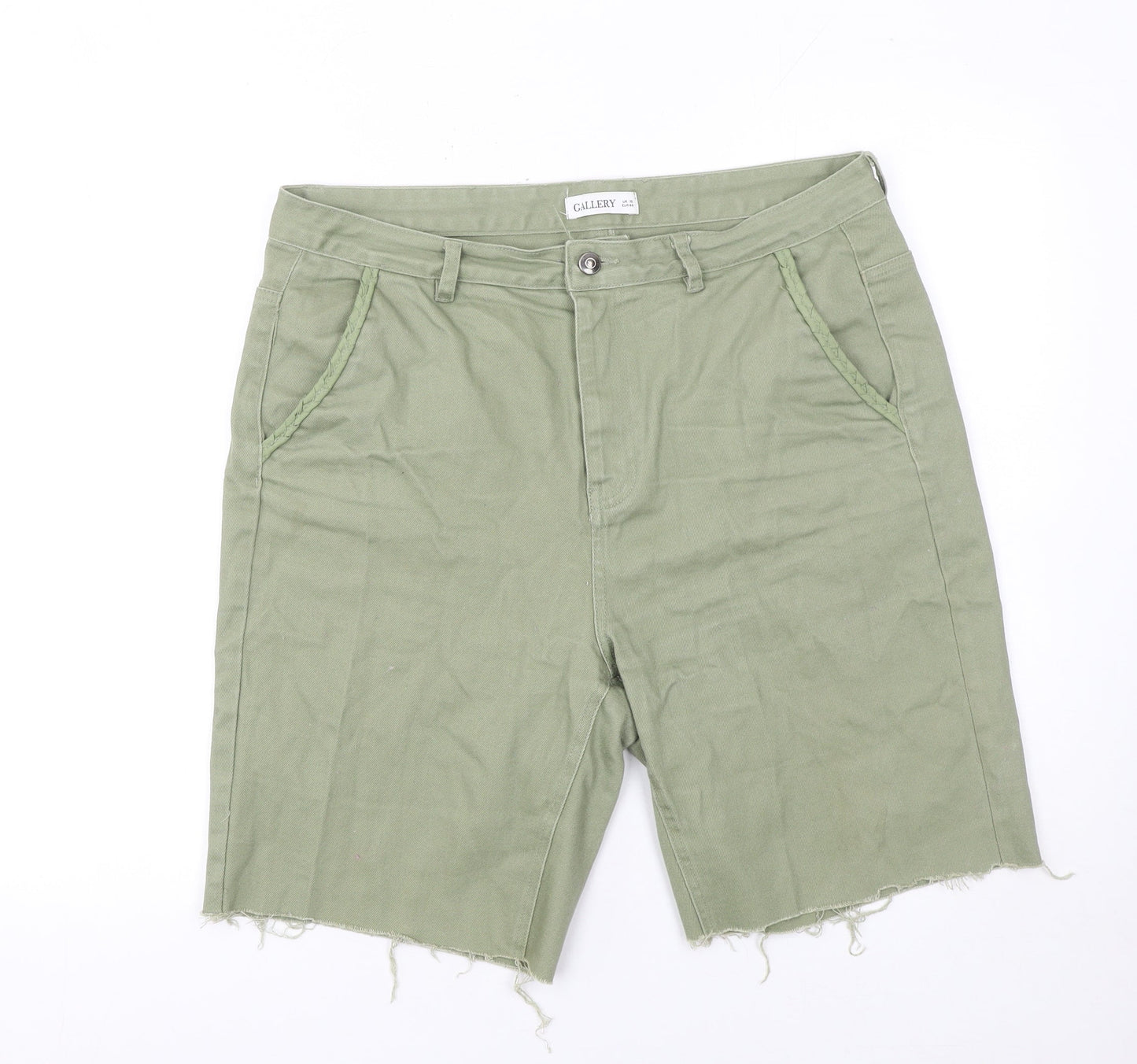 Womens UK Size 16 Gallery Regular Fit Cut-Off Shorts