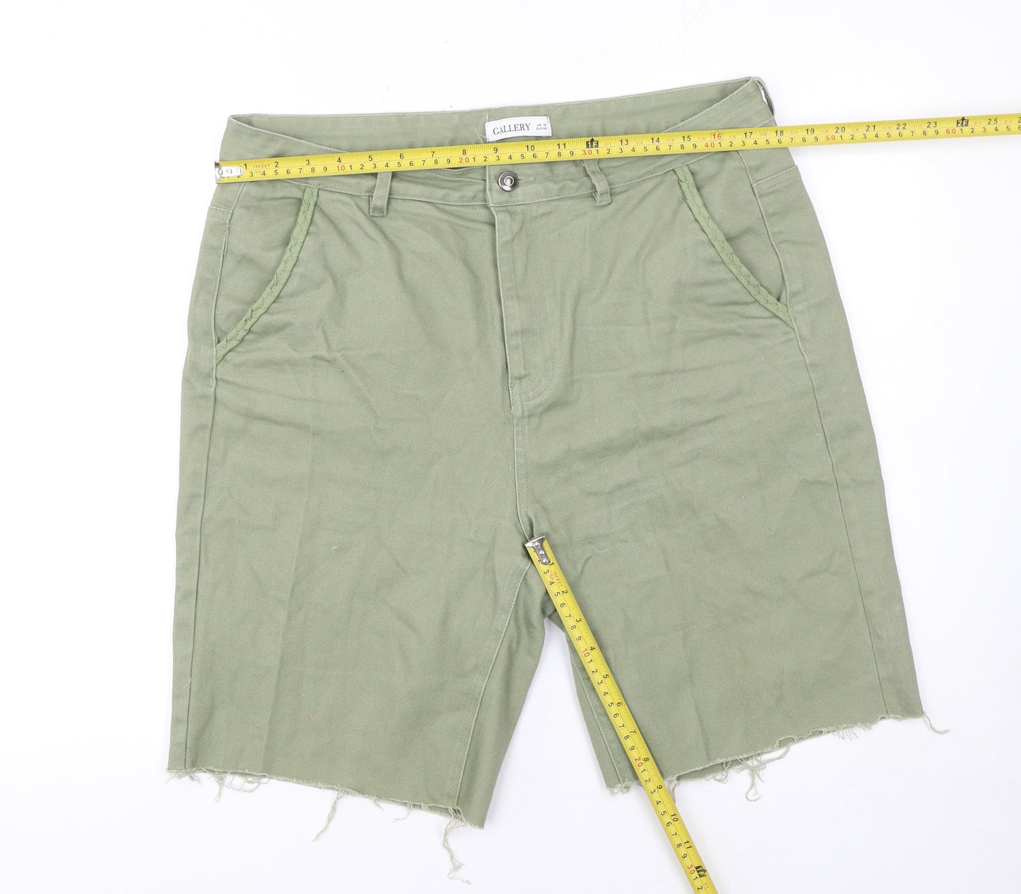 Womens UK Size 16 Gallery Regular Fit Cut-Off Shorts