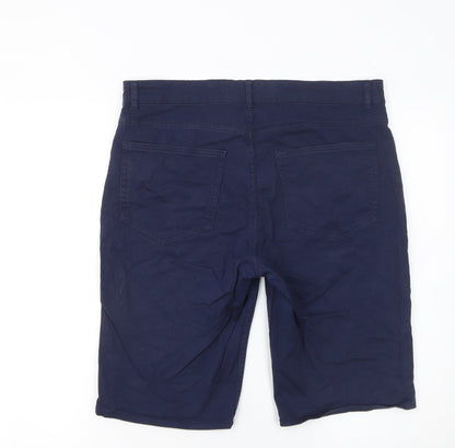 New Look Men's Blue Slim Fit Chino Shorts Size 34 Regular