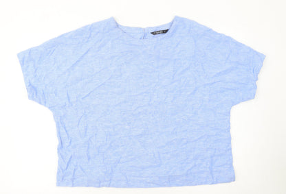 Womens UK Size 16 Dunnes Stores Blue Basic Blouse