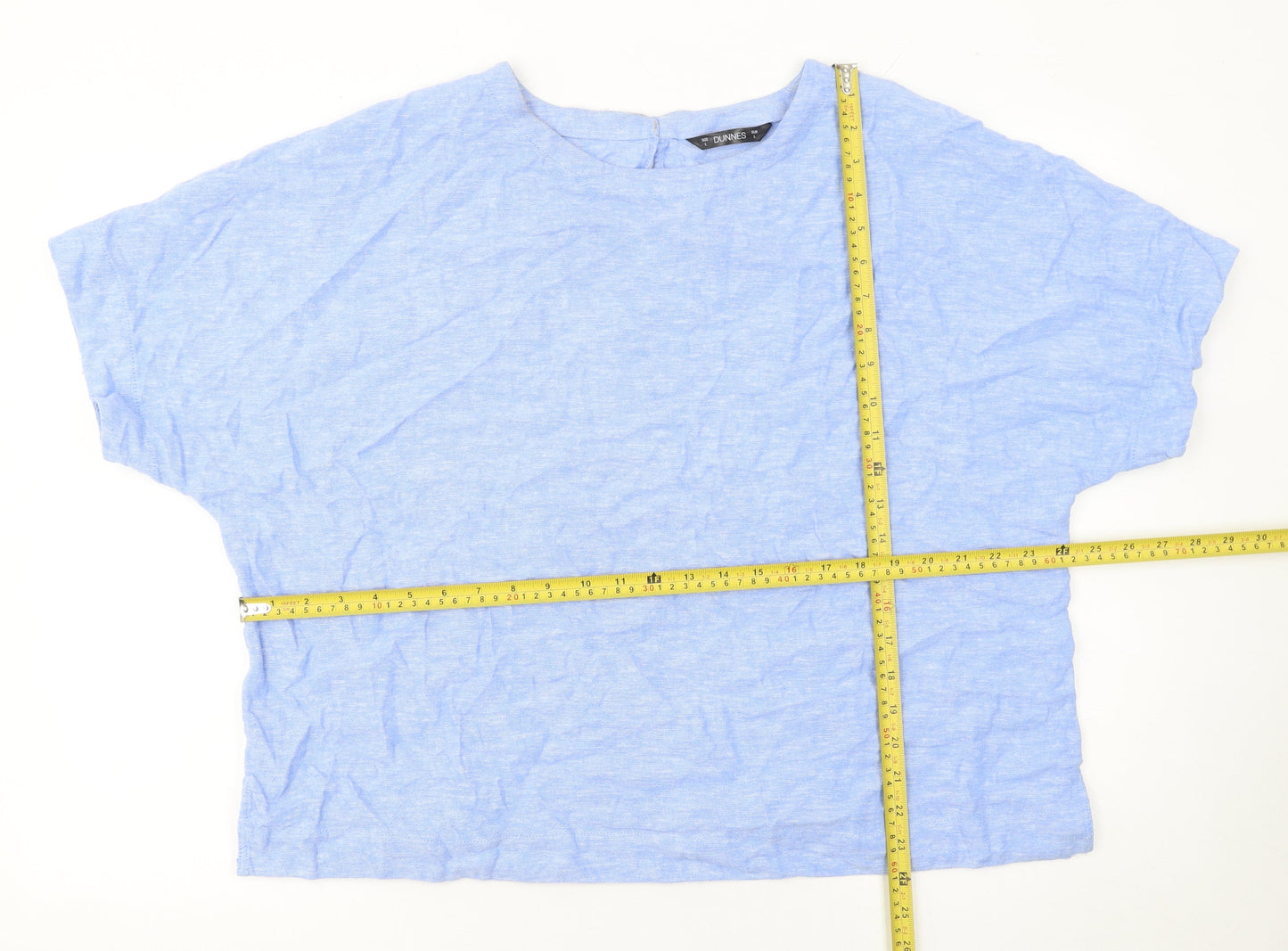 Womens UK Size 16 Dunnes Stores Blue Basic Blouse