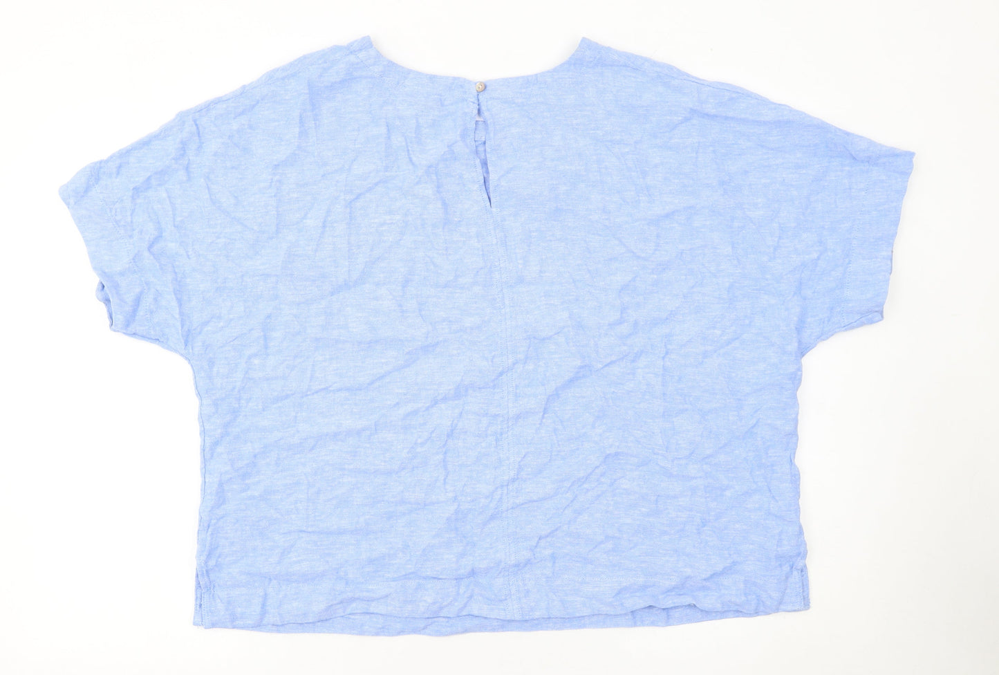 Womens UK Size 16 Dunnes Stores Blue Basic Blouse