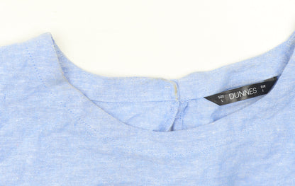 Womens UK Size 16 Dunnes Stores Blue Basic Blouse