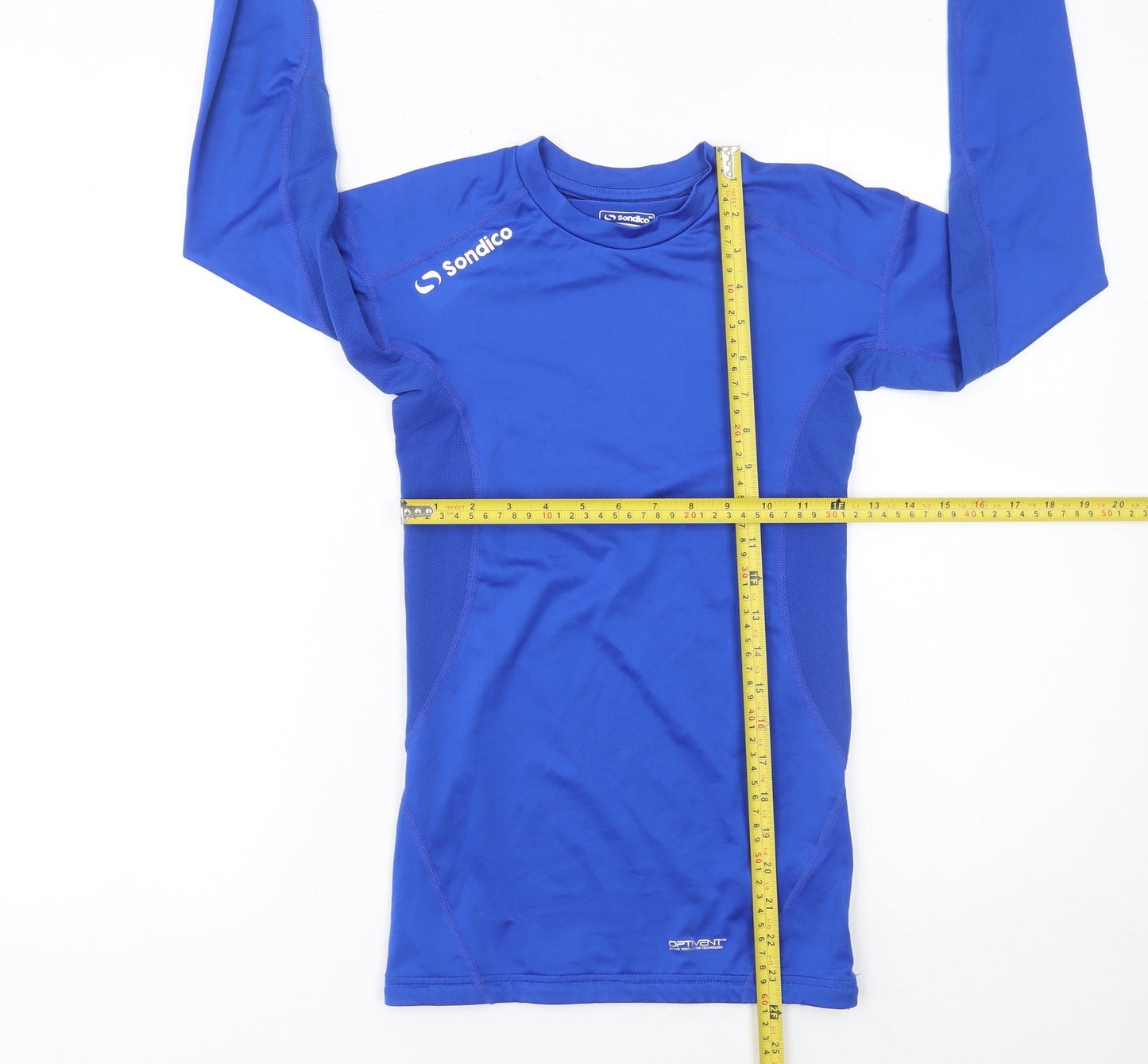 Sondico Men's Blue XS Athletic Long Sleeve Compression Top