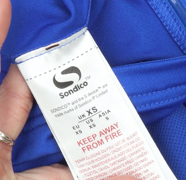 Sondico Men's Blue XS Athletic Long Sleeve Compression Top