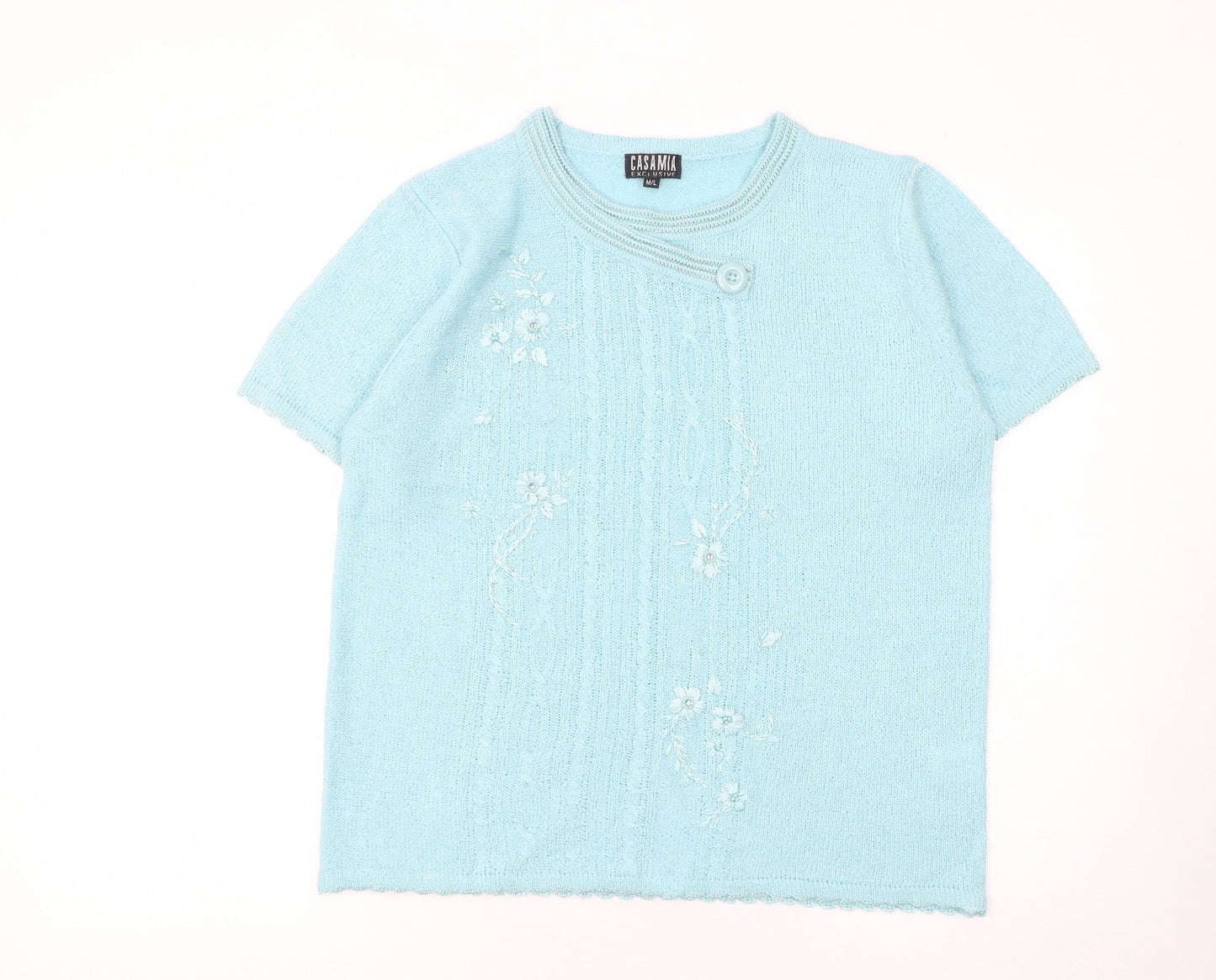 Womens UK Size M Casamia Blue Pullover Jumper