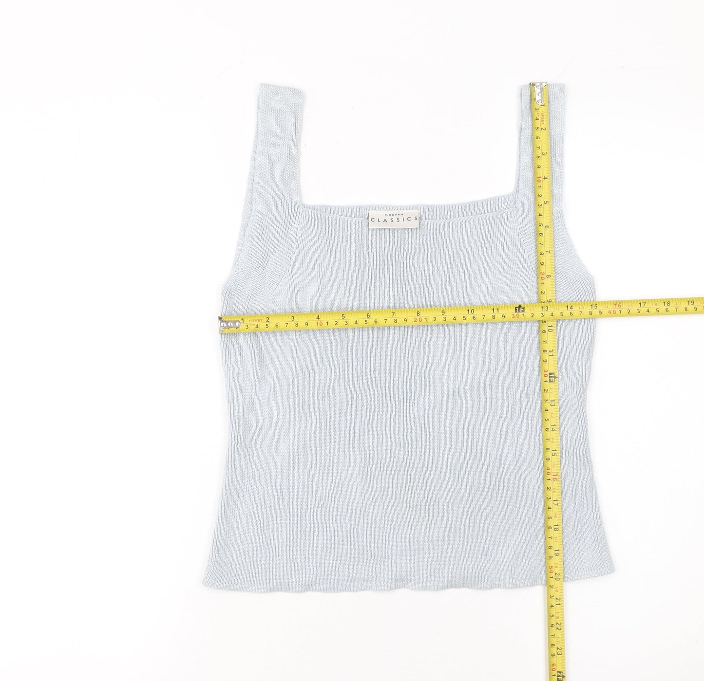 Womens UK Size 18 Modern Classics Blue Basic Tank