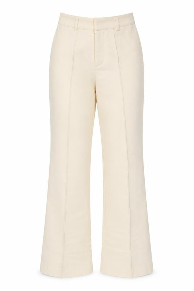 Womens UK Size XS Boa Slim Fit Dress Pants Beige Trousers