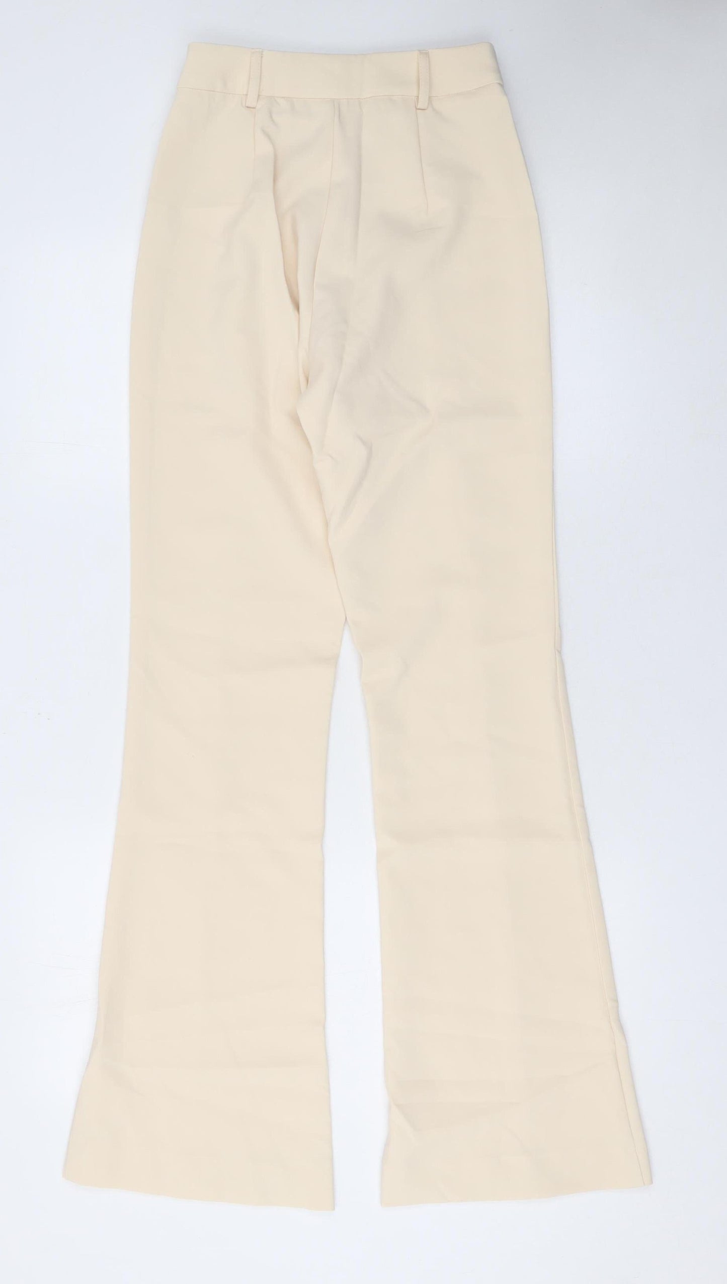 Womens UK Size XS Boa Slim Fit Dress Pants Beige Trousers