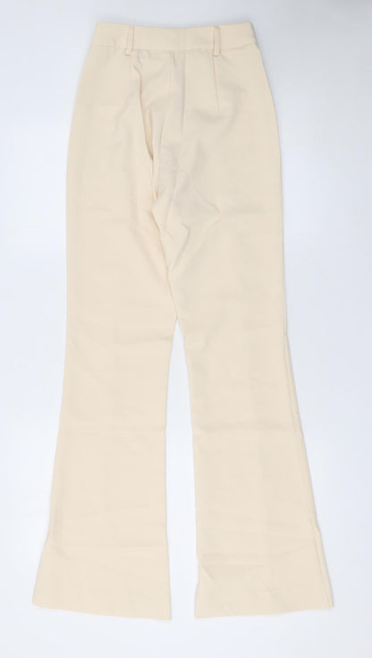 Womens UK Size XS Boa Slim Fit Dress Pants Beige Trousers