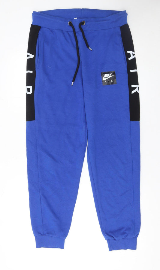 Nike Air Blue Jogger Sweatpants Men XL Cotton Casual Sportswear