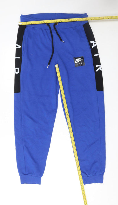 Nike Air Blue Jogger Sweatpants Men XL Cotton Casual Sportswear