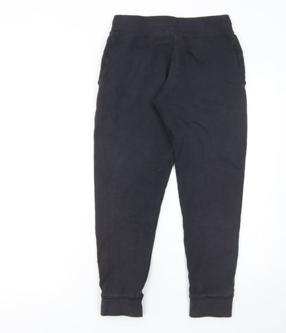Nike Boys Black Jogger Trousers L (146-156cm) Cotton Blend Standard Fit