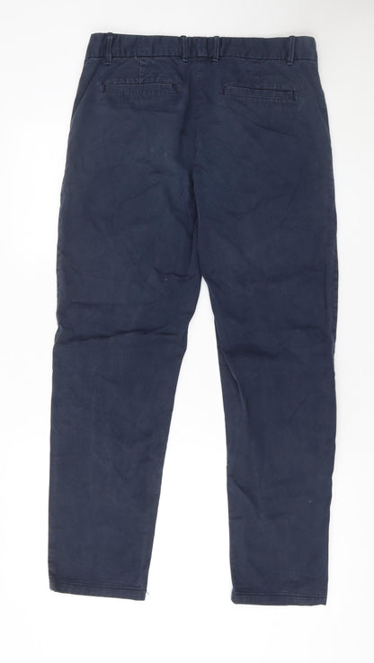 GAP Women’s Navy Blue Cotton Khakis Straight Trousers Size 6R