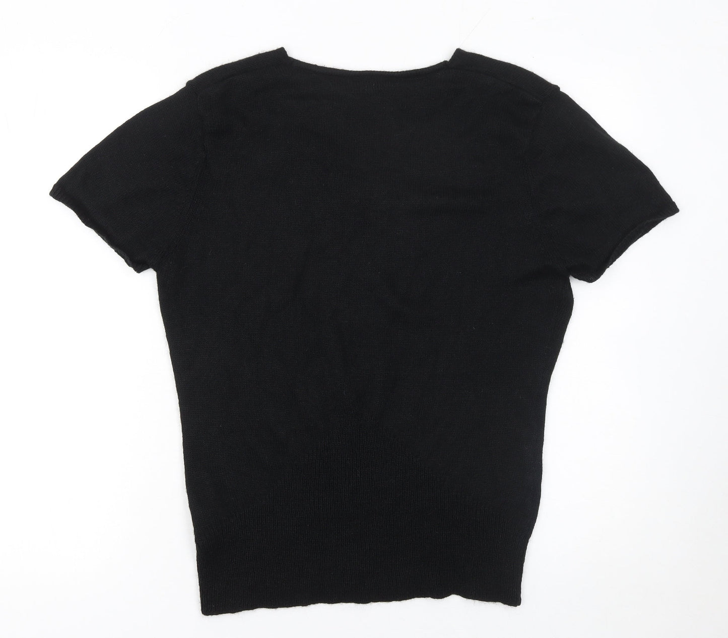 Womens UK Size 16 Fashion Extra Black Pullover Jumper