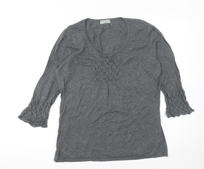 Womens UK Size 14 Marks and Spencer Grey Pullover Jumper