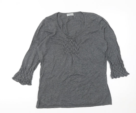 Womens UK Size 14 Marks and Spencer Grey Pullover Jumper