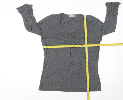 Womens UK Size 14 Marks and Spencer Grey Pullover Jumper