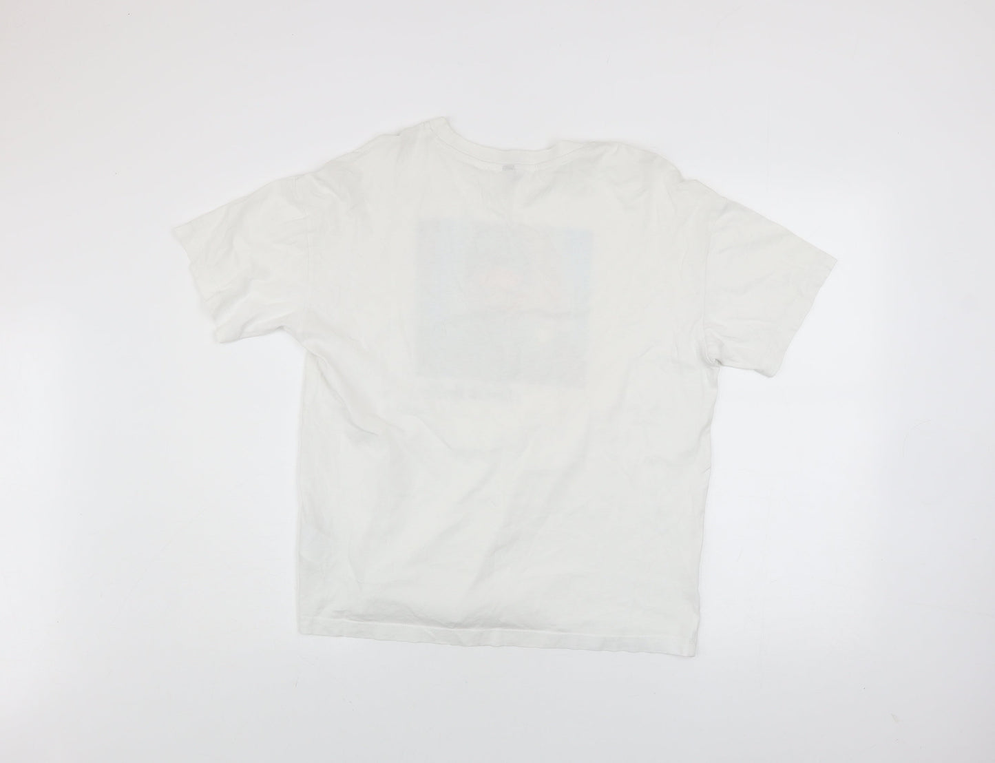 Womens UK Size S H&M White Basic T-Shirt