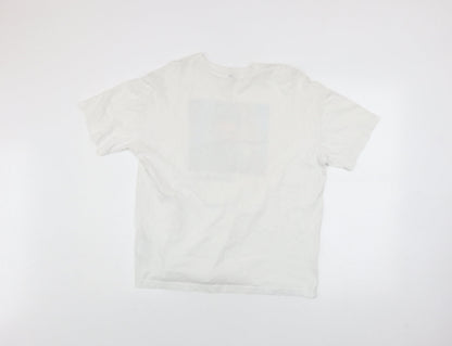 Womens UK Size S H&M White Basic T-Shirt