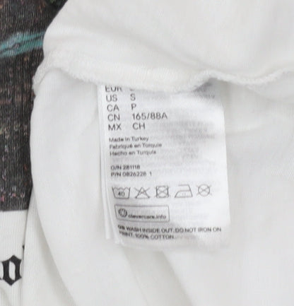 Womens UK Size S H&M White Basic T-Shirt