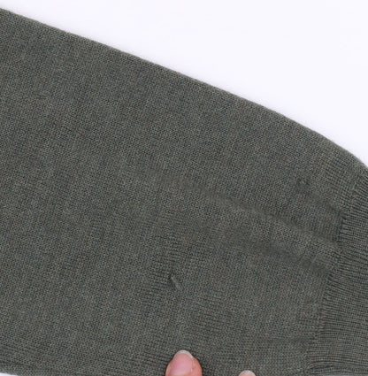 Celtic & Co. Men's Green Merino Wool Roll Neck Jumper Size M