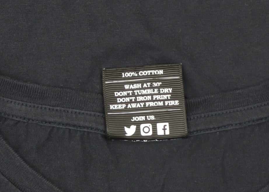 Womens UK Size L Last Exit to Nowhere Black Basic T-Shirt